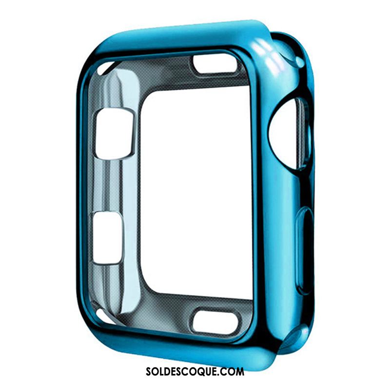 Coque Apple Watch Series 5 Rouge Placage Fluide Doux Transparent Très Mince Soldes