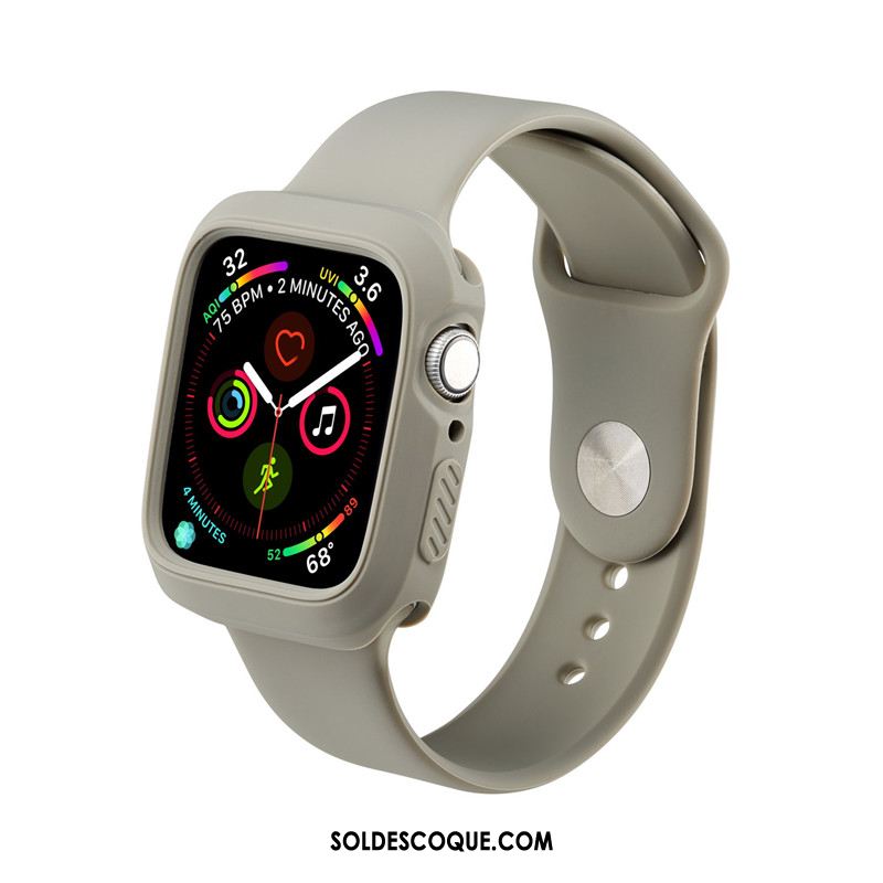 Coque Apple Watch Series 5 Silicone Personnalité Protection Sport Tendance En Ligne