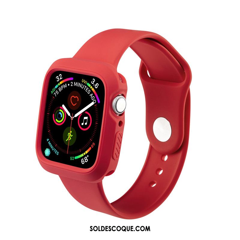 Coque Apple Watch Series 5 Silicone Personnalité Protection Sport Tendance En Ligne