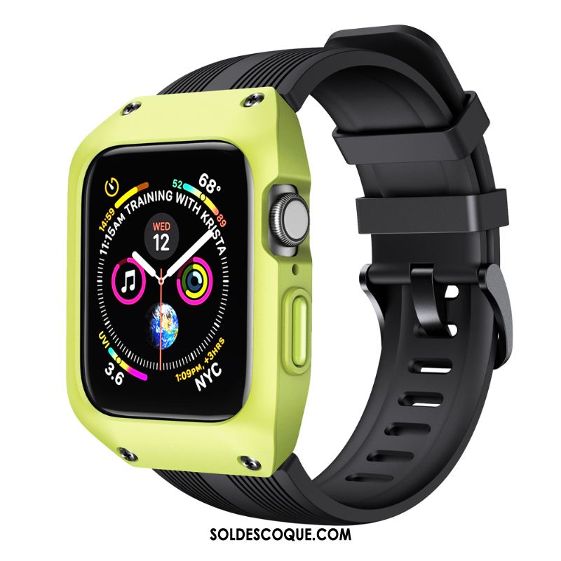 Coque Apple Watch Series 5 Sport Incassable Étui Créatif Vert Housse En Ligne