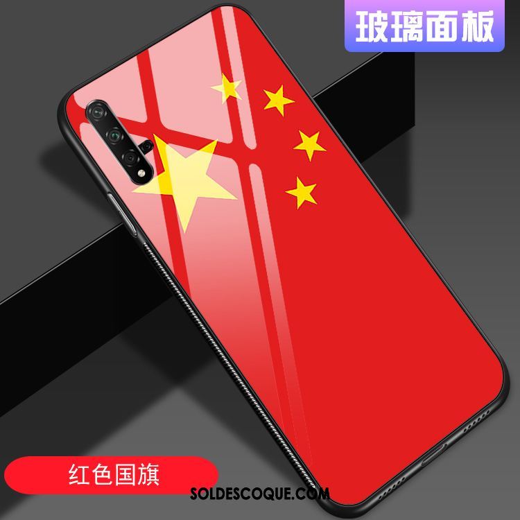 Coque Honor 20 Nouveau Incassable Tendance Verre Rouge Soldes