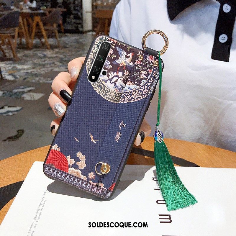 Coque Honor 20 Ornements Suspendus Cou Suspendu Style Chinois Rouge Téléphone Portable Pas Cher