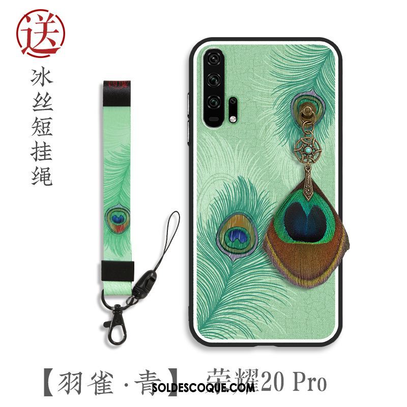 Coque Honor 20 Pro Difficile Ornements Suspendus Tout Compris Luxe Paon Soldes