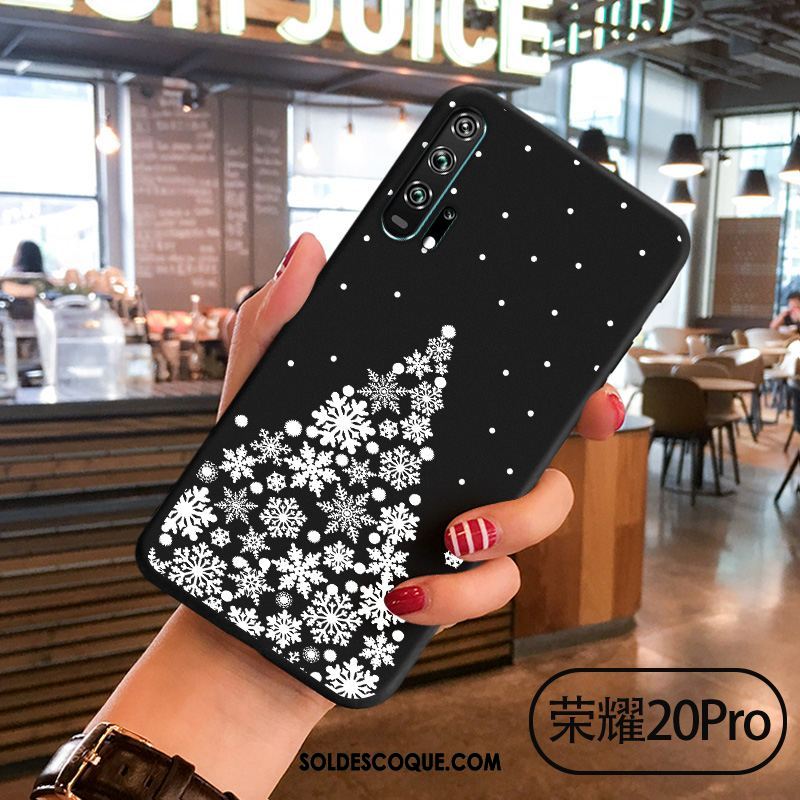 Coque Honor 20 Pro Incassable Noir Noël Téléphone Portable Charmant Housse En Ligne