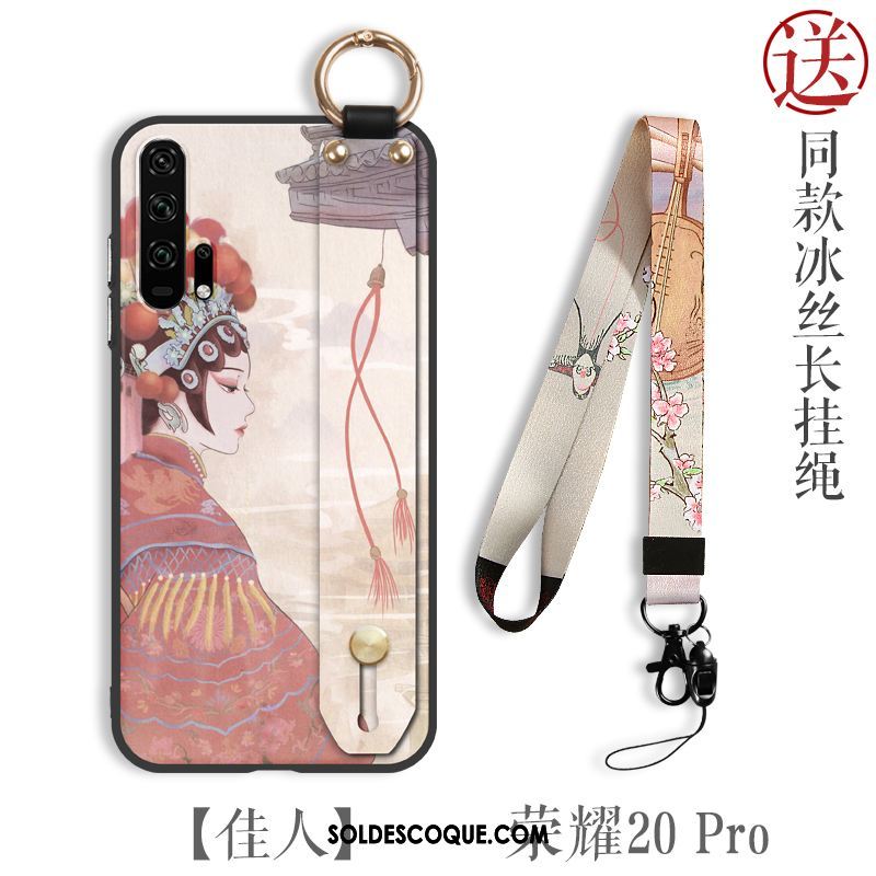 Coque Honor 20 Pro Incassable Vent Style Chinois Très Mince Rouge Soldes