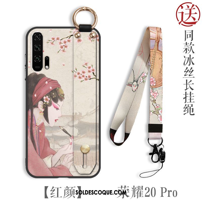 Coque Honor 20 Pro Incassable Vent Style Chinois Très Mince Rouge Soldes