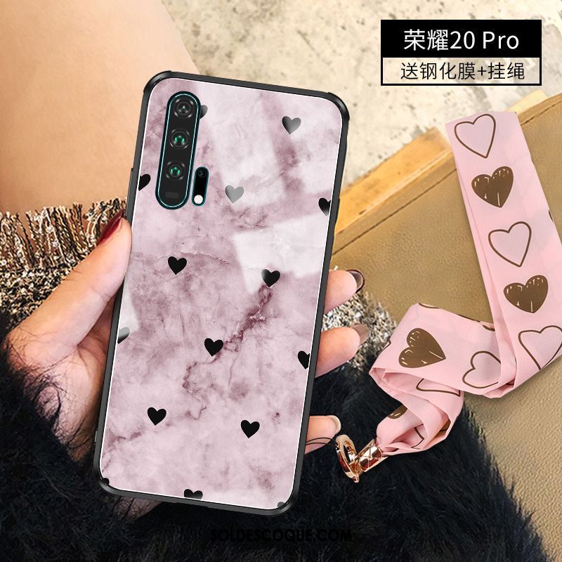 Coque Honor 20 Pro Luxe Net Rouge Personnalité Tendance Miroir En Ligne