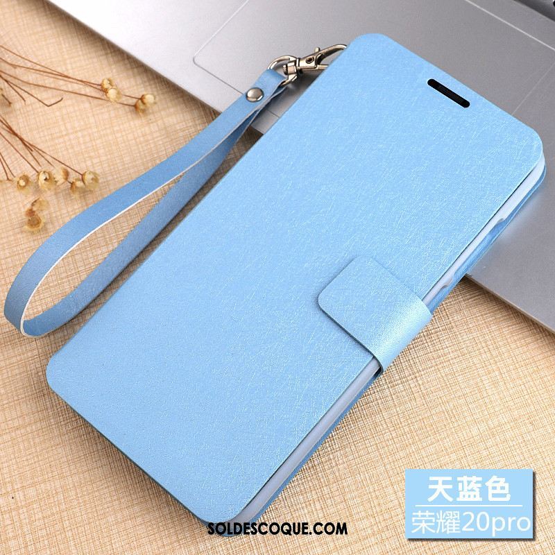 Coque Honor 20 Pro Protection Difficile Tout Compris Étui En Cuir Bleu France