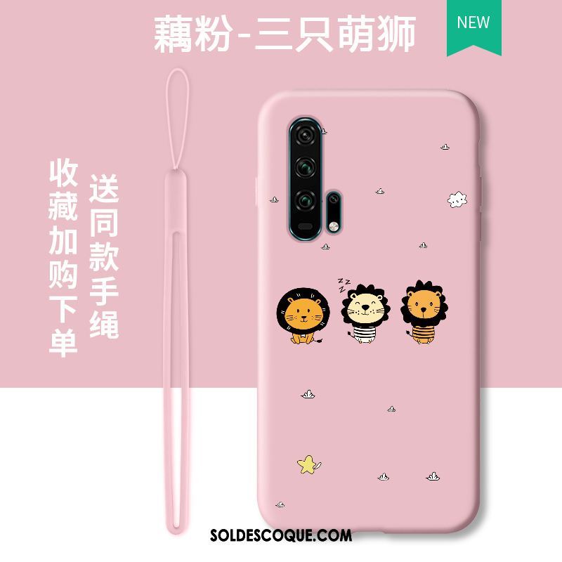 Coque Honor 20 Pro Protection Lion Net Rouge Silicone Téléphone Portable Pas Cher