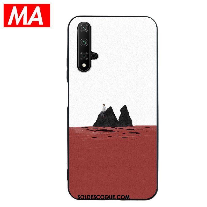 Coque Honor 20 Silicone Peinture À L'huile Bleu Jeunesse Beau En Vente