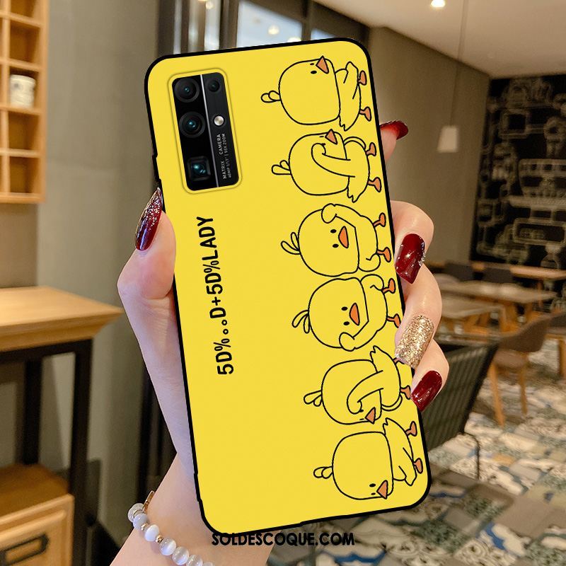 Coque Honor 30 Amoureux Jaune Délavé En Daim Petit Protection En Vente