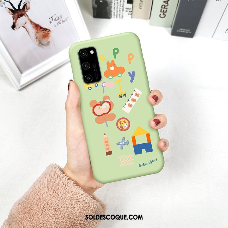 Coque Honor 30 Pro Créatif Cœur Vert Charmant Mignonne Housse France