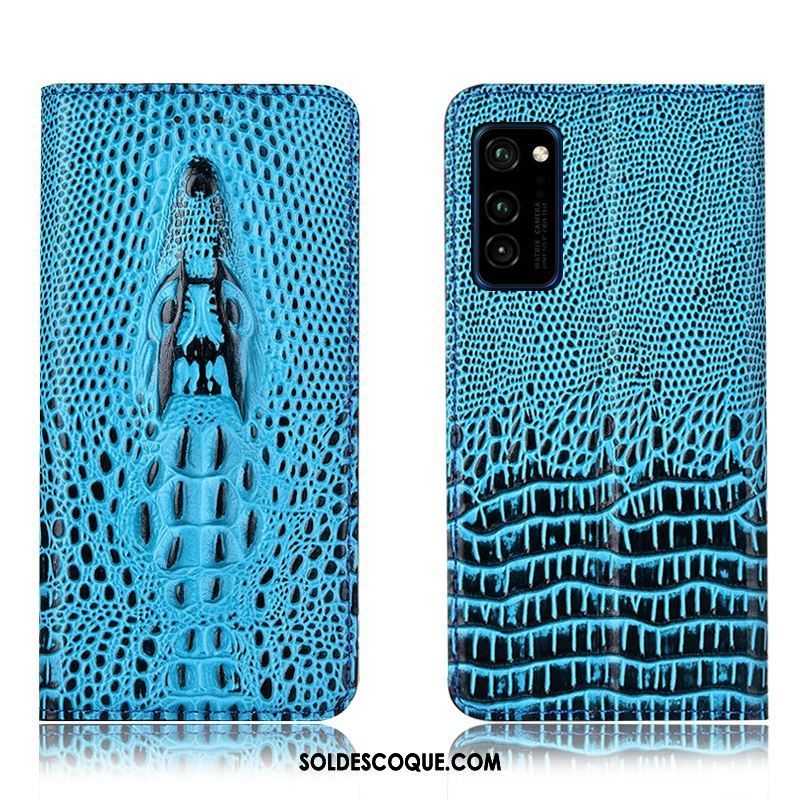 Coque Honor 30 Pro Téléphone Portable Étui En Cuir Crocodile Protection Incassable Pas Cher