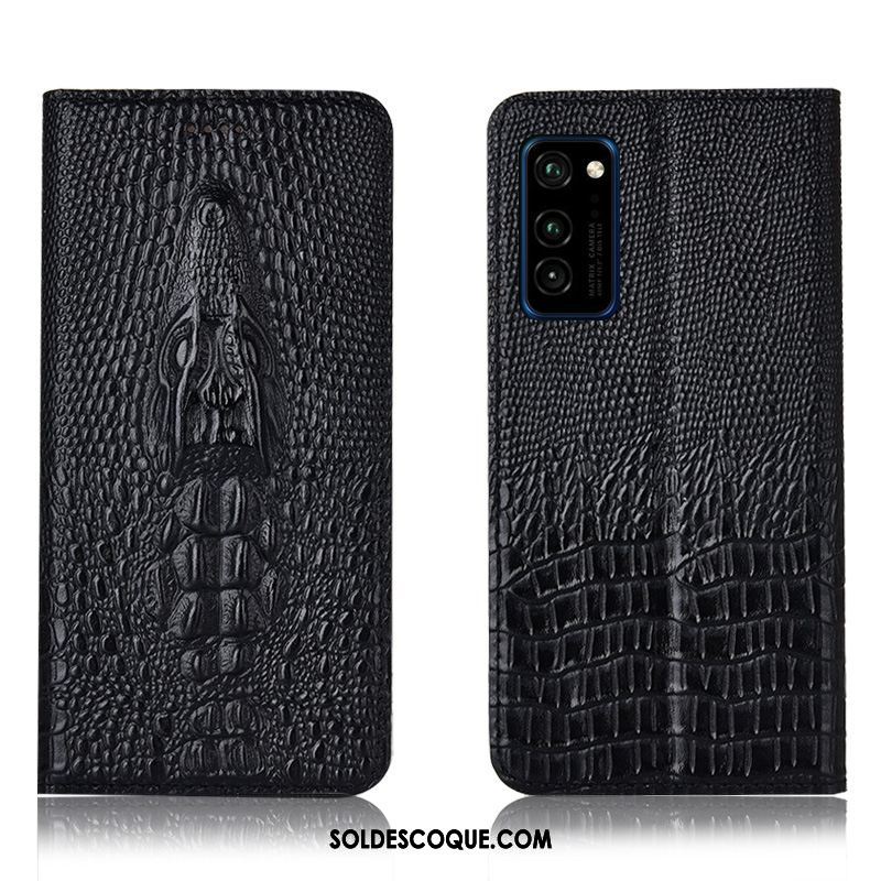 Coque Honor 30 Pro Téléphone Portable Étui En Cuir Crocodile Protection Incassable Pas Cher