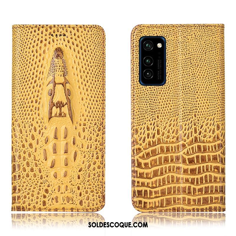 Coque Honor 30 Pro Téléphone Portable Étui En Cuir Crocodile Protection Incassable Pas Cher