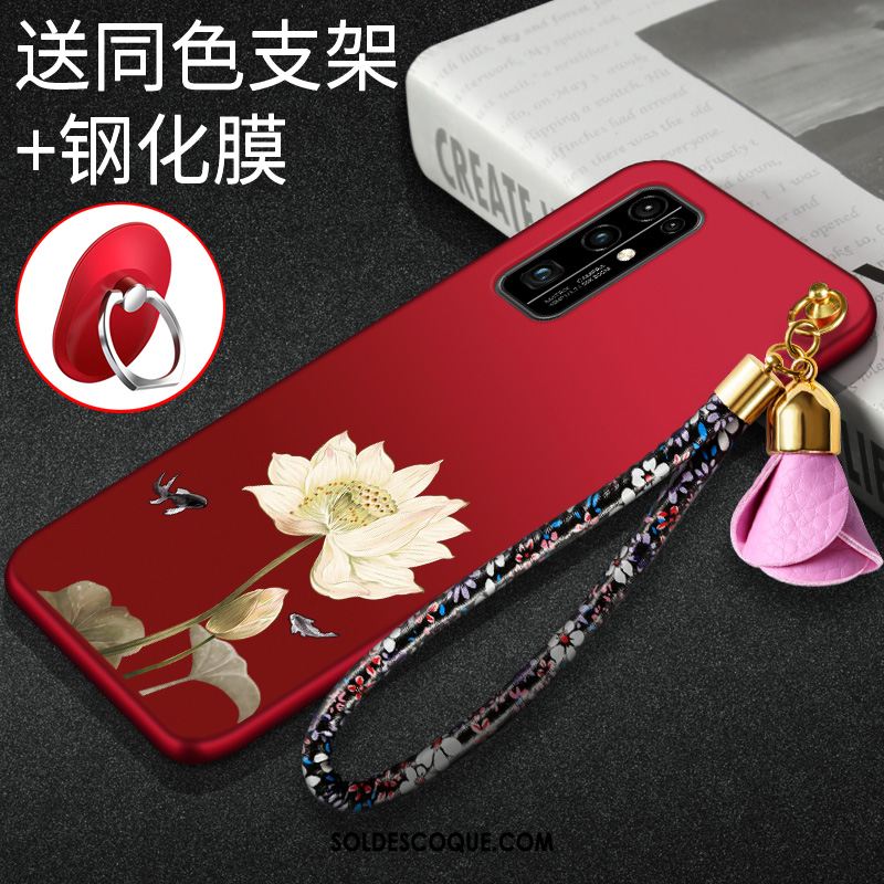 Coque Honor 30 Téléphone Portable Fluide Doux Protection Rouge Légère Housse En Vente