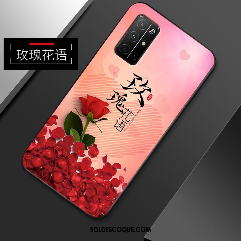 Coque Honor 30s Créatif Silicone Rose Protection Personnalité Soldes