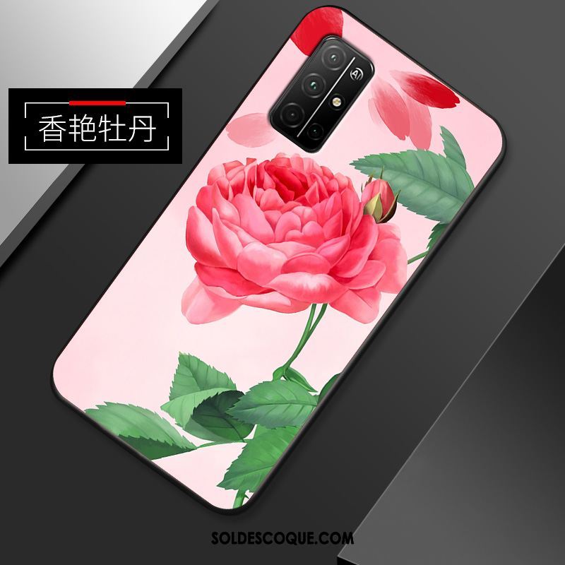 Coque Honor 30s Créatif Silicone Rose Protection Personnalité Soldes