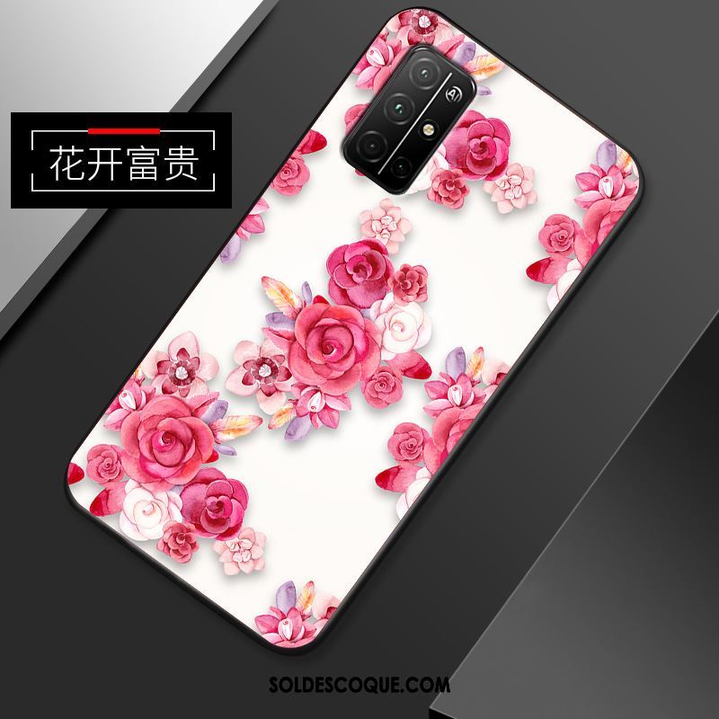 Coque Honor 30s Créatif Silicone Rose Protection Personnalité Soldes