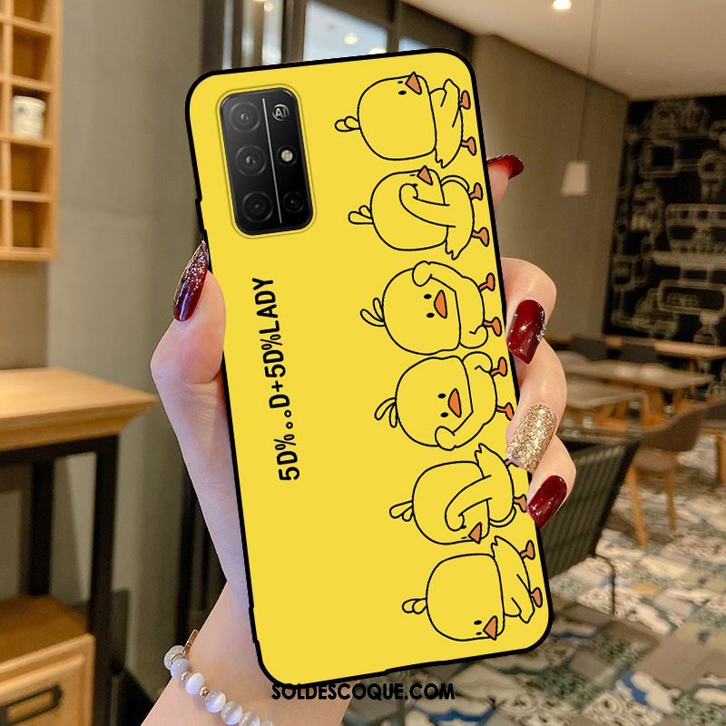 Coque Honor 30s Jaune Dessin Animé Petit Incassable Téléphone Portable Pas Cher