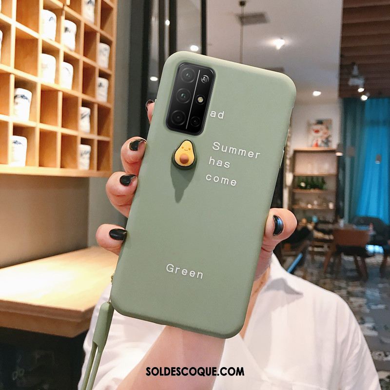 Coque Honor 30s Personnalité Vert Fluide Doux Dimensionnel Tendance Soldes