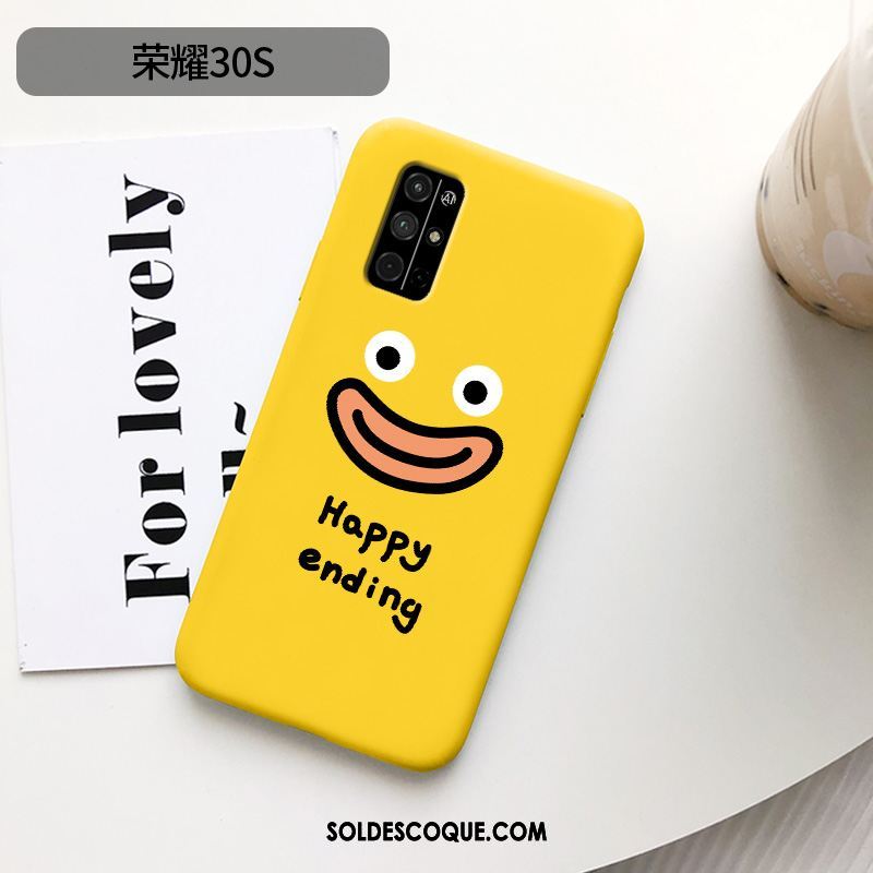 Coque Honor 30s Protection Dessin Animé Jaune Incassable Étui En Vente