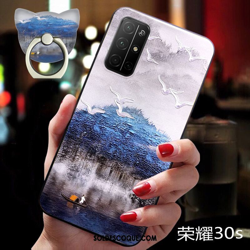 Coque Honor 30s Style Chinois Personnalisé Silicone Vintage Fleur Soldes