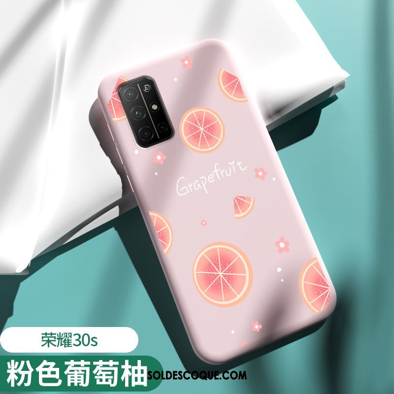 Coque Honor 30s Tout Compris Fluide Doux Rose Étui Incassable Pas Cher