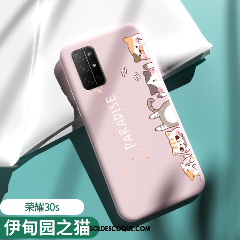 Coque Honor 30s Tout Compris Fluide Doux Rose Étui Incassable Pas Cher