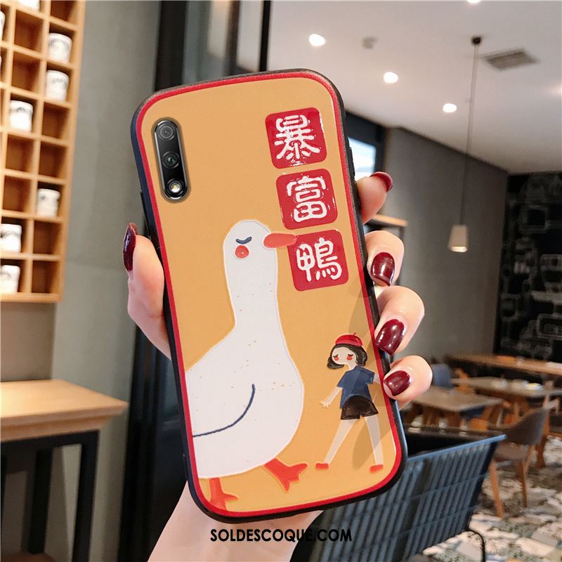 Coque Honor 9x Amoureux Dessin Animé Silicone Charmant Personnalité Soldes