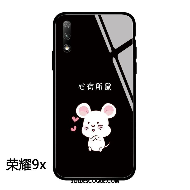 Coque Honor 9x Charmant Protection Nouveau Dessin Animé Verre Pas Cher