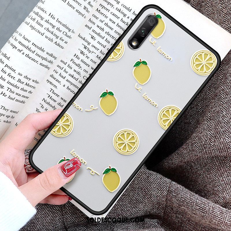 Coque Honor 9x Incassable Silicone Gaufrage Fruit Jeunesse En Vente