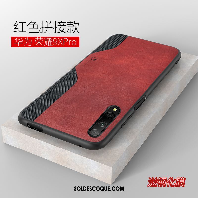 Coque Honor 9x Pro Business Silicone Étui Cuir Téléphone Portable Pas Cher