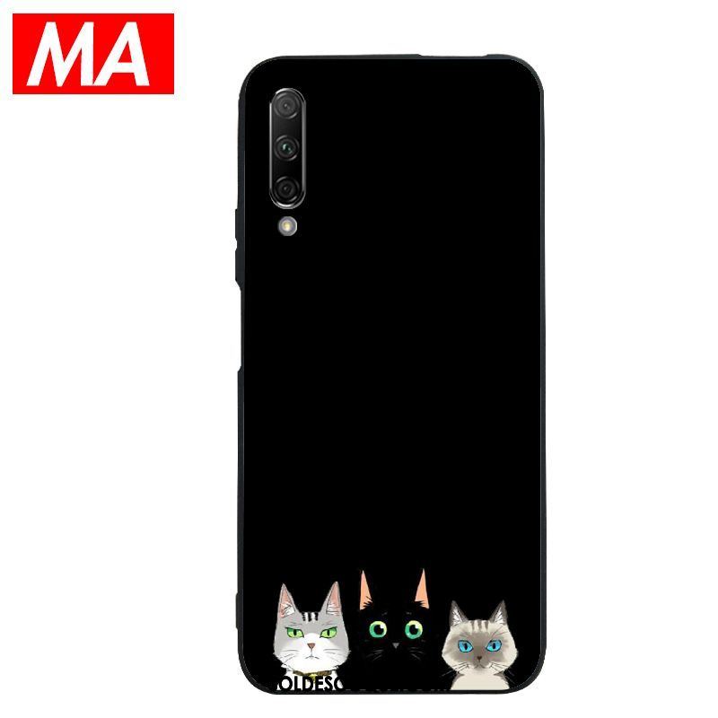 Coque Honor 9x Pro Chat Jaune Étui Petit Protection Pas Cher