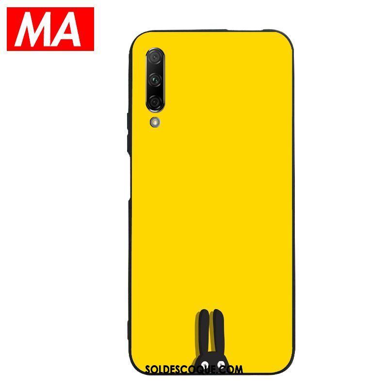 Coque Honor 9x Pro Chat Jaune Étui Petit Protection Pas Cher