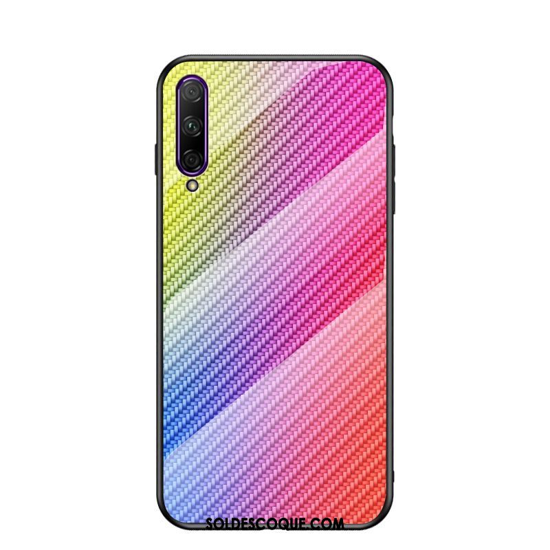 Coque Honor 9x Pro Mode Verre Fibre Fluide Doux Marque De Tendance Pas Cher