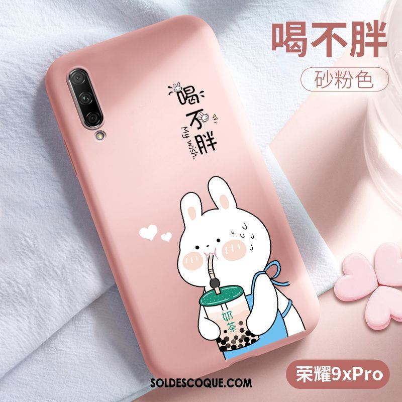 Coque Honor 9x Pro Net Rouge Téléphone Portable Personnalité Rose Nouveau En Vente