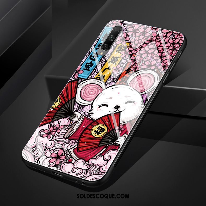 Coque Honor 9x Pro Verre Dessin Animé Multicolore Silicone Créatif Pas Cher