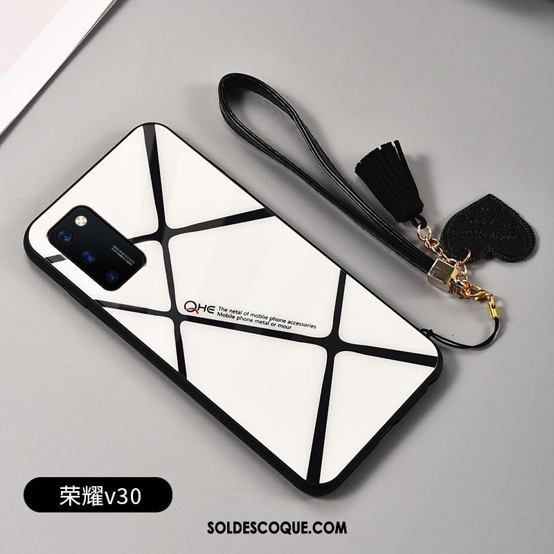 Coque Honor View30 Noir Silicone Fluide Doux Téléphone Portable Marque De Tendance Soldes