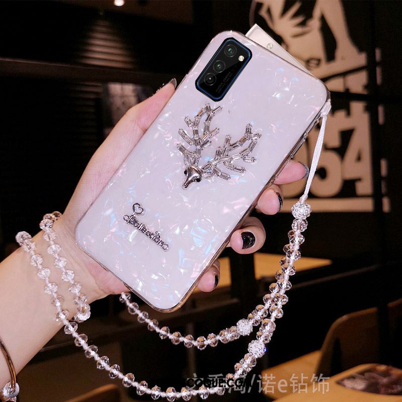 Coque Honor View30 Pro Blanc Strass Coquille Elk Nouveau Pas Cher