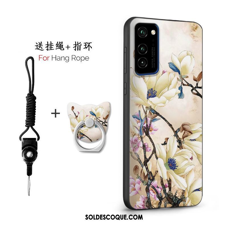 Coque Honor View30 Pro Fluide Doux Délavé En Daim Protection Étui Personnalité En Ligne