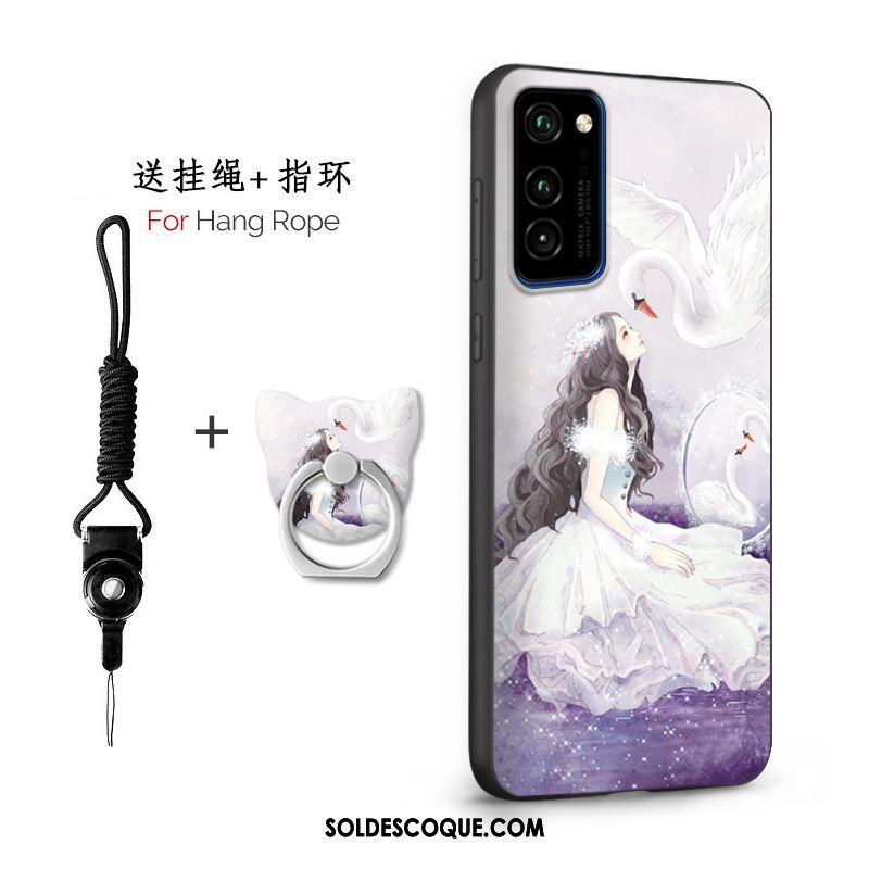 Coque Honor View30 Pro Fluide Doux Délavé En Daim Protection Étui Personnalité En Ligne