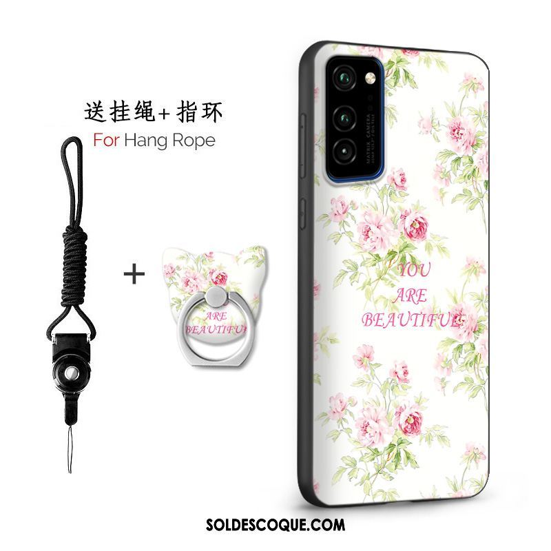 Coque Honor View30 Pro Fluide Doux Délavé En Daim Protection Étui Personnalité En Ligne