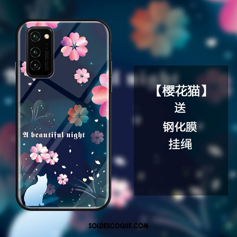 Coque Honor View30 Pro Frais Verre Sakura Téléphone Portable Incassable Soldes