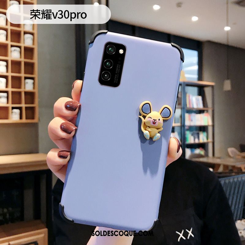 Coque Honor View30 Pro Incassable Dimensionnel Dessin Animé Silicone Délavé En Daim Housse Pas Cher