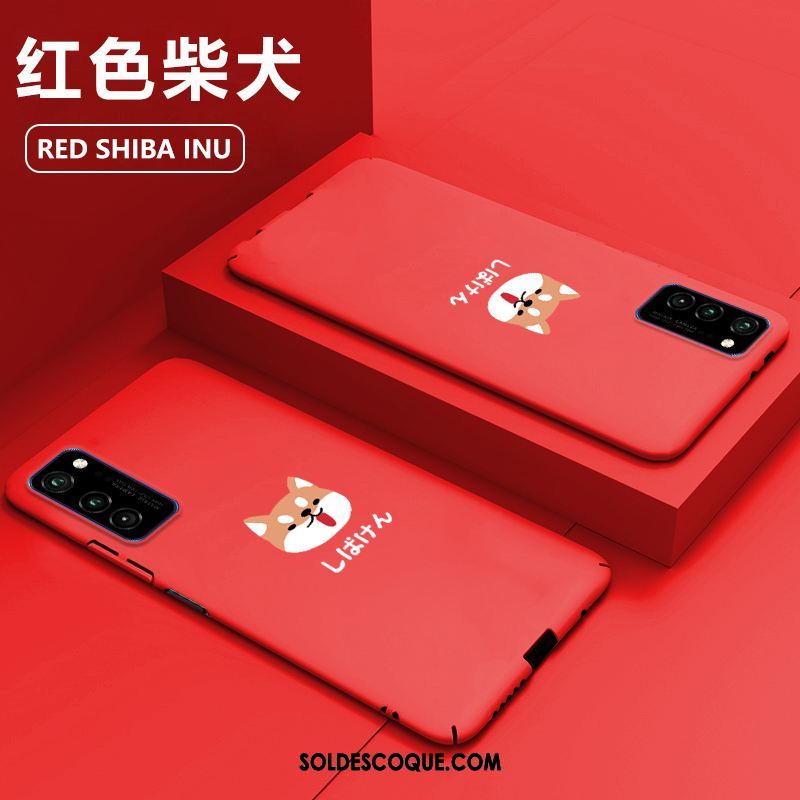 Coque Honor View30 Pro Incassable Étui Très Mince Net Rouge Créatif France