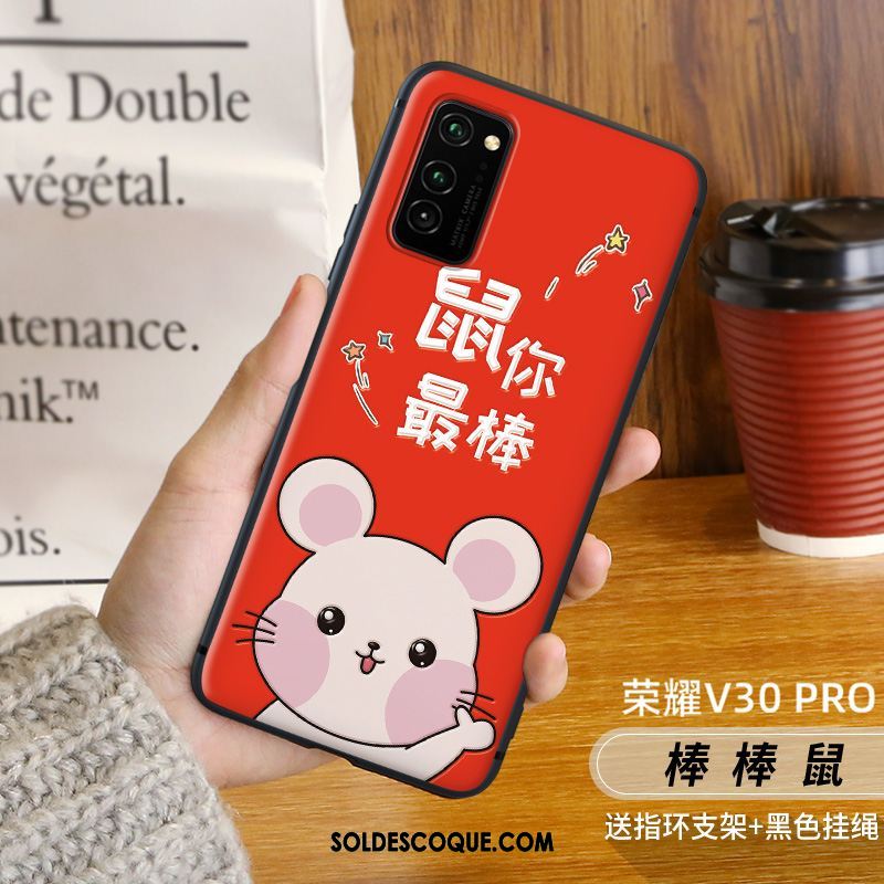 Coque Honor View30 Pro Noël Créatif Simple Chat Très Mince Soldes