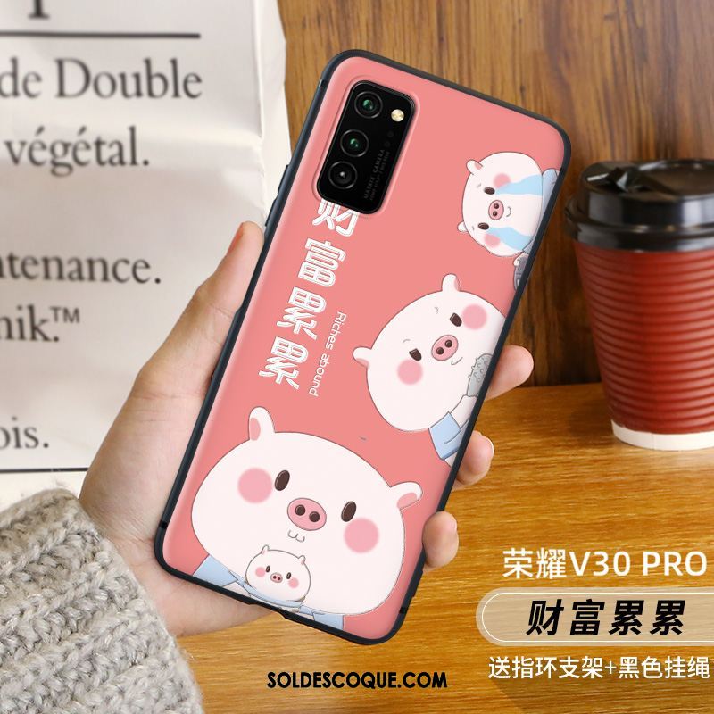 Coque Honor View30 Pro Noël Créatif Simple Chat Très Mince Soldes