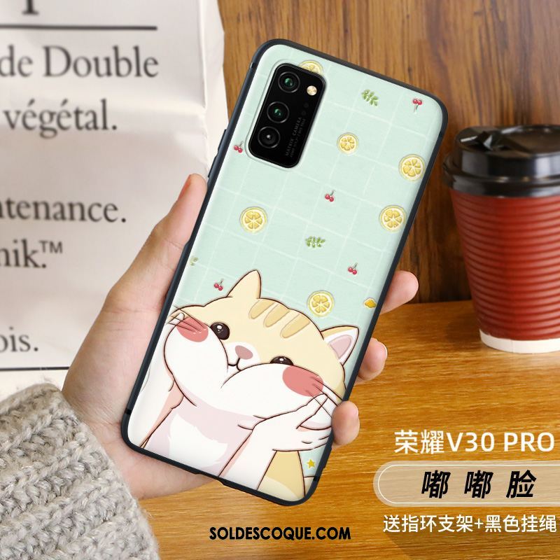 Coque Honor View30 Pro Noël Créatif Simple Chat Très Mince Soldes