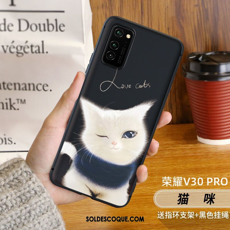 Coque Honor View30 Pro Noël Créatif Simple Chat Très Mince Soldes